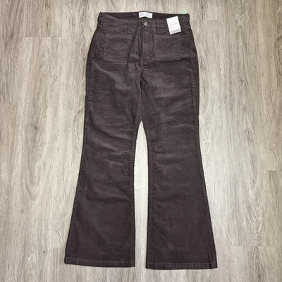 Gap Women's Jeans Size 31 / 12R 70's Flare High Rise Corduroy Brown Stretch - Image 1 of 4