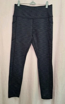 MONDETTA Size M Performance + Luxury Leggings Navy Blue Herringbone  Activewear - Image 1 of 4