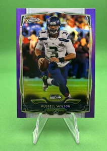 2014 Topps Chrome #102 Russell Wilson Purple Refractor - Picture 1 of 2