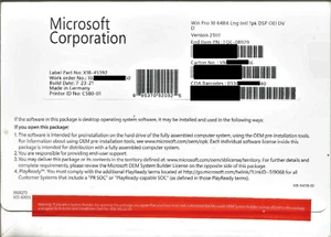 Microsoft Windows 10 PRO 64-bit Vollversion DVD Englisch FQC-08929 OHNE LIZENZ! - Bild 1 von 2