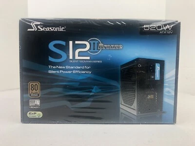 Seasonic SS-520GB S1211-520Bronze EVO 80 Plus Bronze S12 II silent12cm Fan (T3) - Image 1 of 4