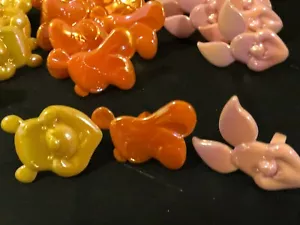 DecoPac WINNIE THE POOH TIGGER PIGLET 24 CUPCAKE CAKE RINGS PICK TOPPER KIT NEW - Picture 1 of 6