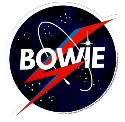 C&D VISIONARY David Bowie Space Logo Die Cut Sticker Decal Official Rock