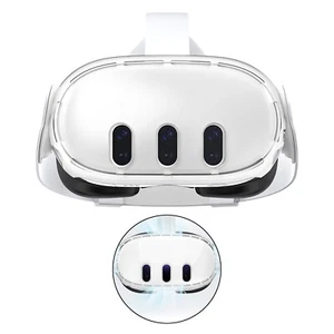 Protective Cover For Meta Quest 3 VR Helmet Host Clear Case Protector Dustproof - Picture 1 of 9