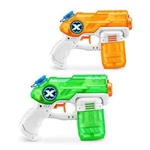 2 x Kids Water Gun X-Shot Stealth Soaker Green Summer Outdoor Toy By Zuru