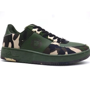 VLADO Luxury Kicks Unisex Low-top Sneakers, Camo, Sz. M 9/ W: 10.5 - Picture 1 of 13