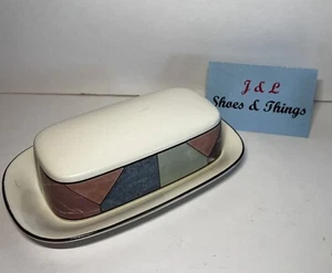 Mikasa Intaglio Piazza 1/4 Lb Covered Butter Dish CAC27 EUC - Picture 1 of 10