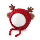 Deer Elk Antlers Children Beanie Cap Ear Warm Christmas Hats  Toddler Boy Girl