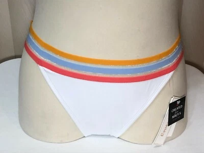 Parte inferior de natación Juniors Hula Honey XL hipster bikini calzoncillo a rayas cintura blanca Foto 1 de 4