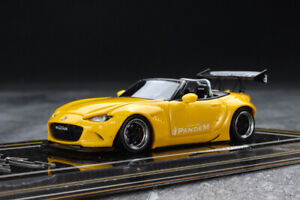 YM 1/64 Model Car Mazda MX5 Resin Vehicle Roadster Collection Limited 299-Yellow