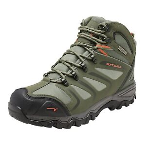 Wide Size Men's Ankle High Waterproof Hiking Boots Outdoor Lightweight Shoes