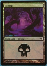 Swamp (291) FOIL Shadowmoor NM Basic Land MAGIC MTG CARD (ID# 200385) ABUGames