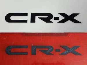 Honda CRX 1988-1991 letras elevadas edición negra emblema insignia logotipo cola 89 1990 - Imagen 1 de 5