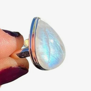 Moonstone Gemstone 925 Sterling Silver Handmade Ring Jewelry All Size SE-65 - Picture 1 of 8
