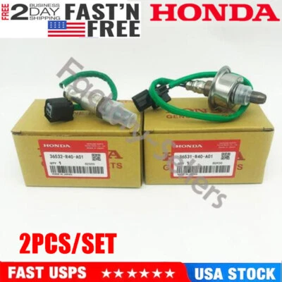 OEM 2PCS OXYGEN O2 SENSOR UPSTREAM & DOWNSTREAM FOR 2007-2011 HONDA CR-V 2.4L  - Изображение 1 из 4
