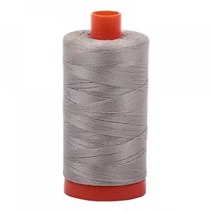 Aurifil Mako Cotton Thread Solid 50wt 1422yds Light Grey - Picture 1 of 1