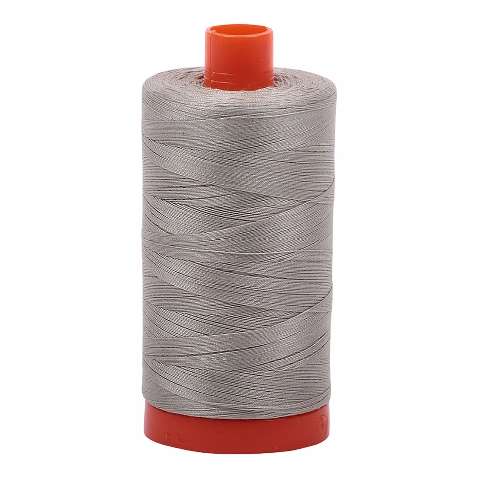 Aurifil Mako Cotton Thread Solid 50wt 1422yds Light Grey - Image 1 of 1