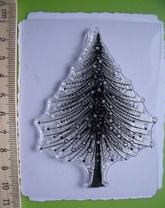 Medium Mystic Pine Fir Tree - Cling Stamp - compatible with lavinia - Picture 1 of 1