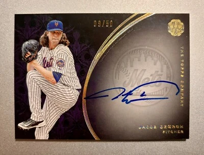 Jacob DeGrom *9/50*  2016 Topps The Mint Franchise Auto Card #FA-JD Mets - Image 1 of 3