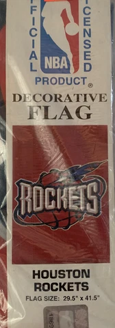 NBA Houston Rockets Decorative Flag 29.5x41.5” Cover
