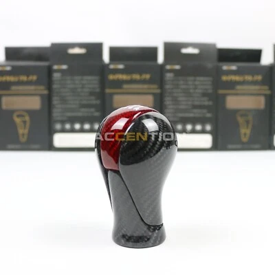 6S MT Full Real Carbon Fiber Gear Shift Knob For Nissan 370Z 2009-2019 - Image 1 of 4