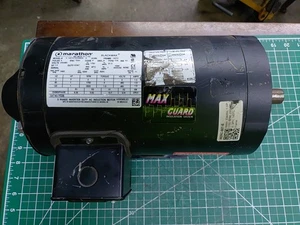 Marathon 1 HP 4-Pole Electric Motor 230/460VAC Inverter Duty Fr 143C 7/8" Shaft - Picture 1 of 3