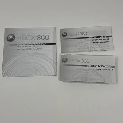 Microsoft Xbox 360 OEM Wireless Adapter Controller Play & Charge Kit Manual Only - Image 1 of 4