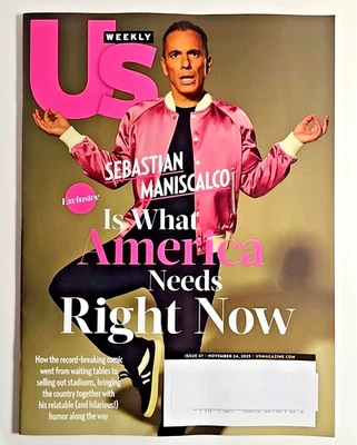 Us Weekly 2025 Nov 24 ~Sebastian Maniscalco ~Drew Barrymore ~Alex Rodriguez Foto 1 de 4