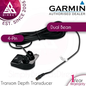 Transductor de profundidad de popa de doble haz Garmin - 4 pines│para Striker cv/sv y Echomap - Imagen 1 de 2