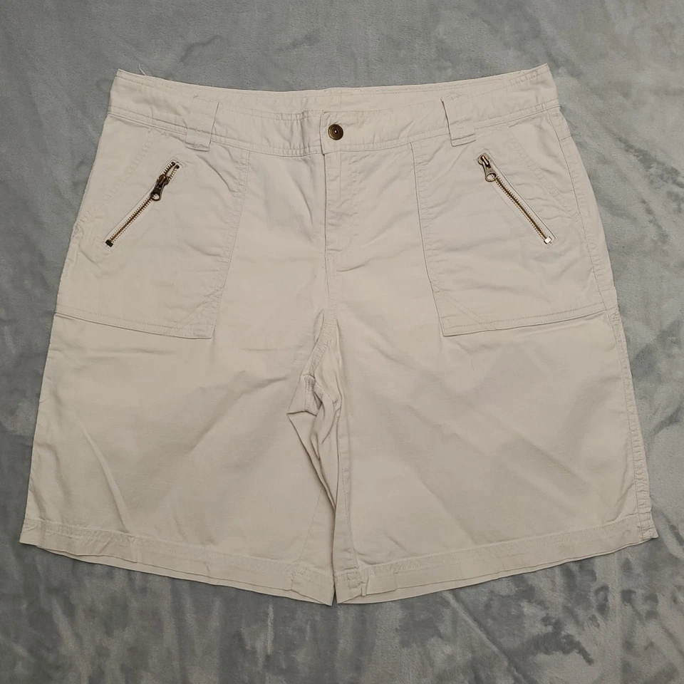 Шорты женские Columbia 14 бежевые XCQ легкие универсальные карманные для походов на открытом воздухе - Изображение 1 из 3