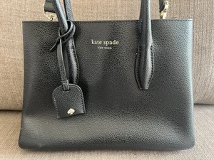 Kate Spade New York Eva Small Satchel Crossbody Bag Deep Black WKRU5697 - Picture 1 of 20