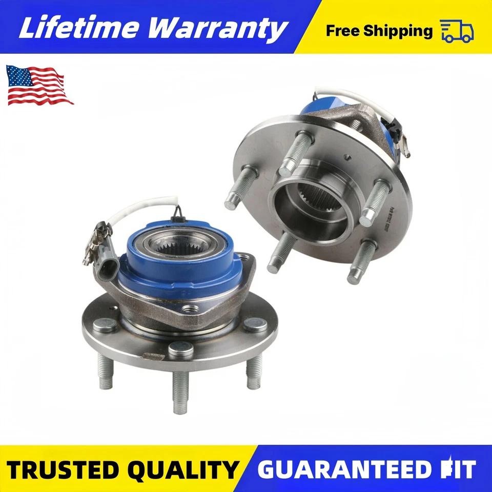 Pair Front Wheel Bearing Hubs Assembly for Impala LeSabre Grand Prix Aurora DTS Foto 1 de 4