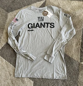 Men’s Nike NFL New York Giants Salute To Service L/S T Shirt Grey Sz Small NWT - Imagen 1 de 6
