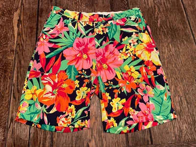 Shorts de golfe casual colorido padrão floral masculino RLX Ralph Lauren tamanho 36 UAU - Imagem 1 de 4