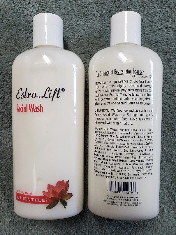 Dos botellas de lavado antioxidante suave de soja Clientele Elastology 8 fl oz cada una Foto 1 de 1