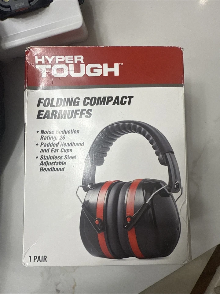 Orejeras acolchadas Hyper Tough con reducción de ruido NRR 26dB HTS-EM-5002B Foto 1 de 2