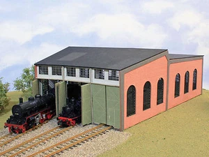 MU N-B00039 - Ringlokschuppen 3- ständig - Spur N - NEU - Bild 1 von 1