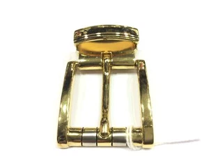 VIERKANTSCHNALLE MESSING GOLD MIT KLEMMEN 3 CM Made in Italy - Bild 1 von 1