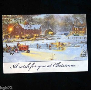 Leanin Tree Christmas Greeting Card Christmas Village Multi Color C38 - Picture 1 of 2