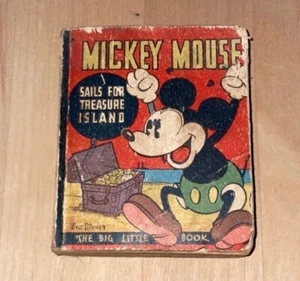 Mickey Mouse Sails For Treasure Island By Walt Disney, Softcover BLB, 1935! - Picture 1 of 3