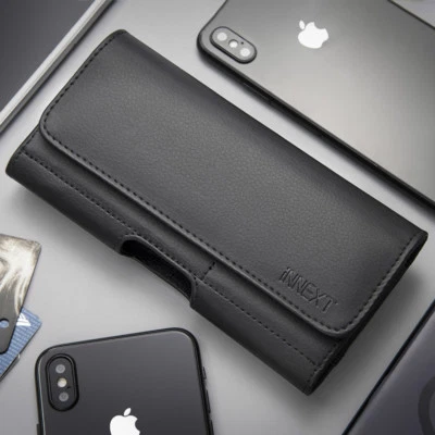  PU Leather  Phone Case Pouch with Belt Clip Loop Holster Carrying Cover 3 Sizes - Image 1 of 4