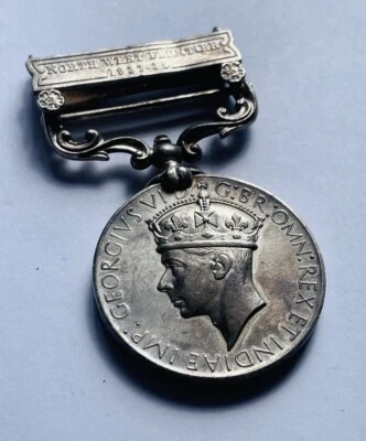 British India North West Frontier 1937-39 Medal 20371 SPR SAFDAR KHAN BENGAL S&M - Image 1 of 4