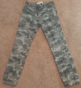 Levis Joggers Boys Size L Camouflage 12-13 Pants Green Draw String Elastic Waist - Picture 1 of 6