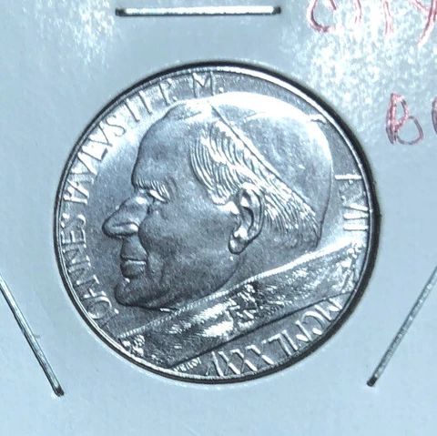 1985/VII Vatican City 50 Lire Uncirculated Stainless Steel Coin-KM#187-MTG=360K Cover