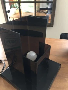 Rare MCM VINTAGE LUCITE Acrylic Smokey Lamp X-Large 13’’ High SPACE AGE Unusual - Picture 1 of 13