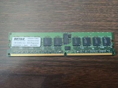Buffalo D2R533B-E1GMDJ 1GB PC2-4200R-444-10-B1 2Rx8 DDR2 SDRAM - Image 1 of 2