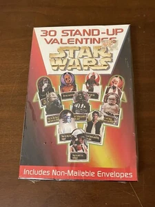 Star Wars 30 Stand Up Vintage Valentines Day Cards New in Original Box Envelopes - Picture 1 of 2