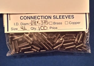 Vorfach Verbinder Crimphülsen schwarz Größe 4, 0,071 x,375 - Bild 1 von 1