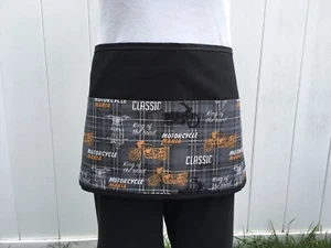 Waitress 3 pocket Motorcycle  waist Half Janet’s apron Server resturants Cute - Picture 1 of 3