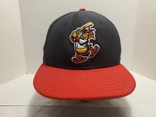 New Era Toledo Mud Hens Minor League Baseball Hat Cap Fitted 6 7/8 Black 